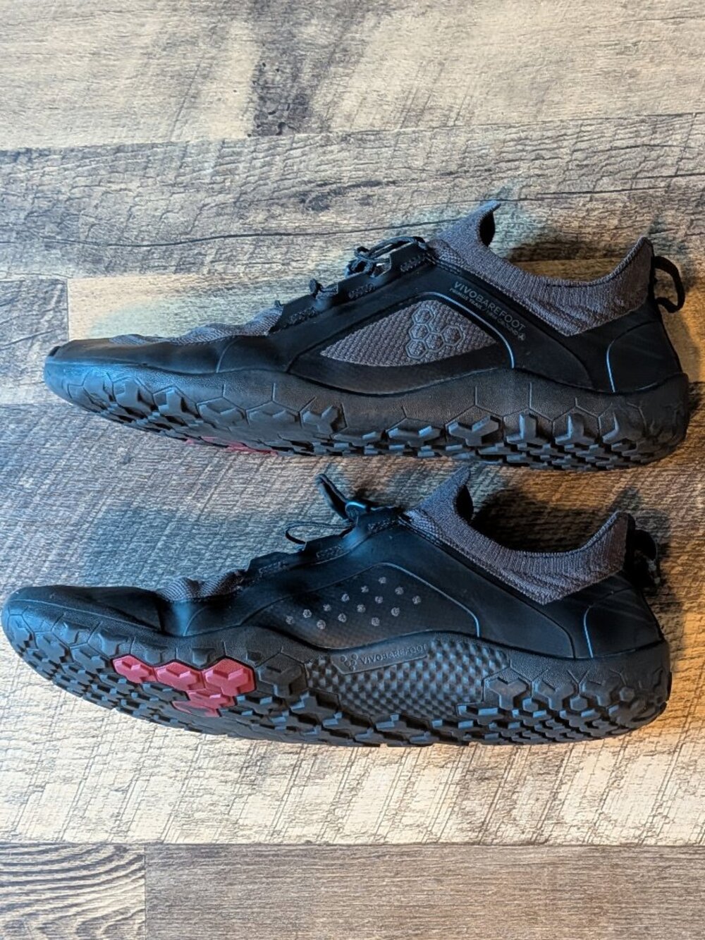 Vivo Barefoot Primus Trail Knit FG Shoes Mens Black Gray
